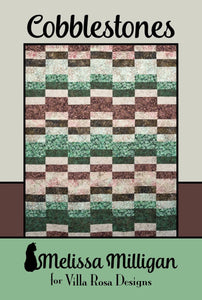 Cobblestones Quilt Pattern Card by Villa Rosa Designs finished size 63" x 78"