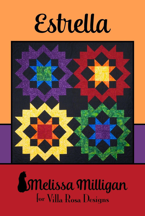 Estrella Pattern Card for Villa Rosa Designs finished size 52