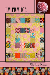 La France Quilt Pattern Villa Rosa Designs Finished 36 x 45