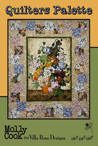 Quilters Palette Printed Pattern Villa Rosa Designs Size 42" x 59"