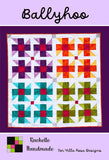 Ballyhoo Quilt Pattern Card by Villa Rosa Designs # VRDRH001 finished Quilt 45in x 45in Using Fat Quarters