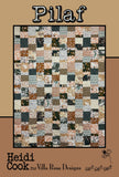 Pilaf Quilt Pattern Card by Villa Rosa Designs # VRDMC069 finished Quilt 54in x 70in Using Fat Quarters