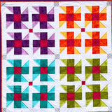 Ballyhoo Quilt Pattern Card by Villa Rosa Designs # VRDRH001 finished Quilt 45in x 45in Using Fat Quarters