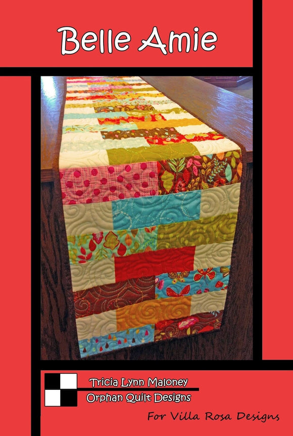 Belle Amie Table Runner Pattern From Villa Rosa Designs and Orphan Quilts - size 12