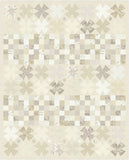 a beige and white wallpaper with a checkered pattern