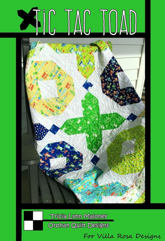 Tic Tac Toad Quilt Pattern Villa Rosa Designs Finished 48 x 48