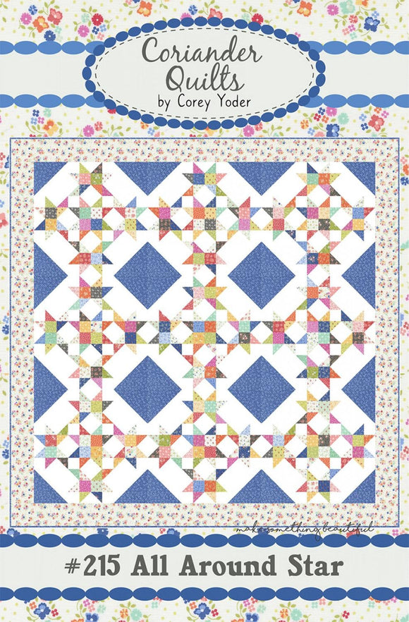 All Around Star Quilt Pattern # CQP215 by Cory Yoder of Coriander Quilts