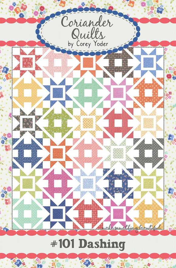 Dashing Quilt Pattern # 101 by Coriander Quilts 60