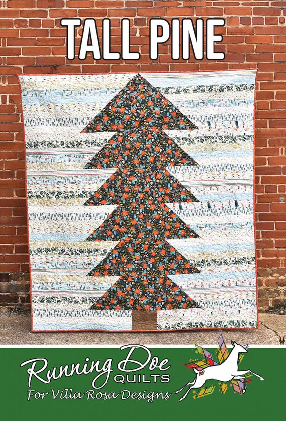 Tall Pine Quilt Pattern Card by Running Doe Quilts for Villa Rosa Designs finished size 63