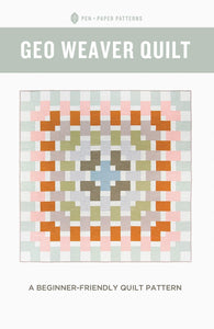 Geo Weaver Quilt Pattern PAP110 from Pen & Paper Patterns By Lindsey