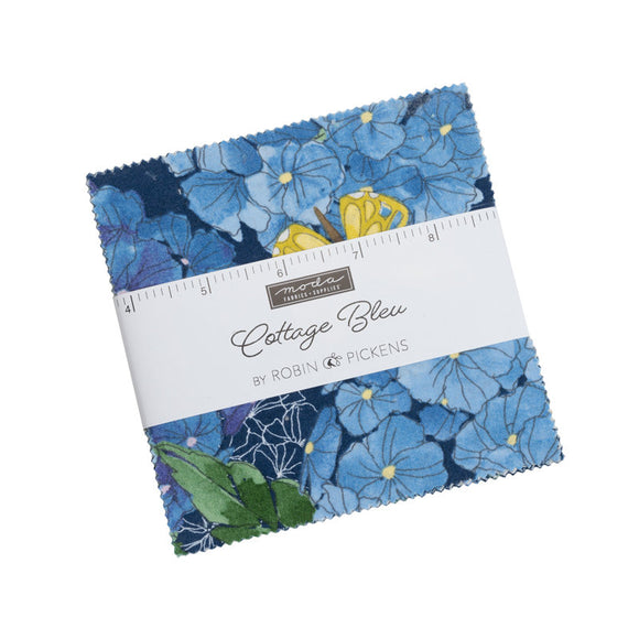 Cottage Bleu Charm Pack 5" by Robin Pickens for Moda 48690PP