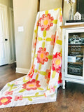 Garden Side Quilt Pattern by Heather Briggs for My Sew Quilty Life, Finished Size 81" x 81"