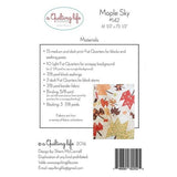 Maple Sky Quilt Pattern By A Quilting Life, Finished Size 61 1/2" x 75 1/2",  Paper Pattern ONLY