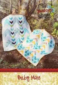 Baby Mine Quilt Pattern -  Printed Pattern By Tiffany Jenkins Finished Size 39.5 x 44.5 inches