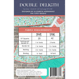 Double Delight Quilt Pattern TIPTTN-113 By Elizabeth Hernandez for The Tipsy Needle 54 x 65 and 78 x 88