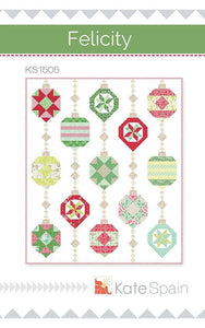 Felicity Quilt Pattern by Kate Spain KS1505 Printed Pattern Only Quilt Pattern Size 64" x 76"