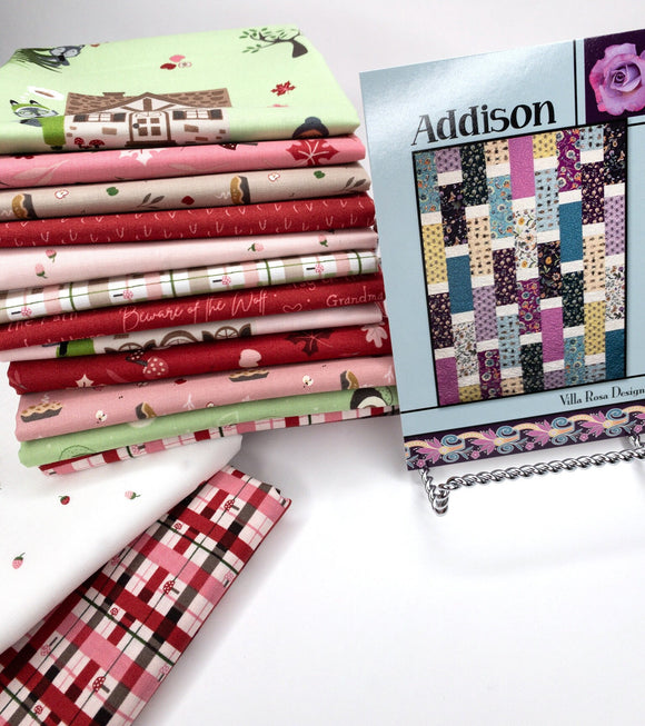 Addison Quilt Kit featuring To Grandmother's House by Jennifer Long for Riley Blake Kit Includes Fabric for the top, binding & pattern